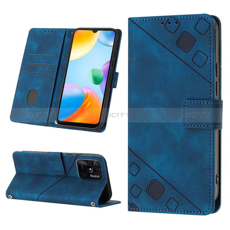 Coque Portefeuille Livre Cuir Etui Clapet YB1 pour Xiaomi Redmi 10 India Plus