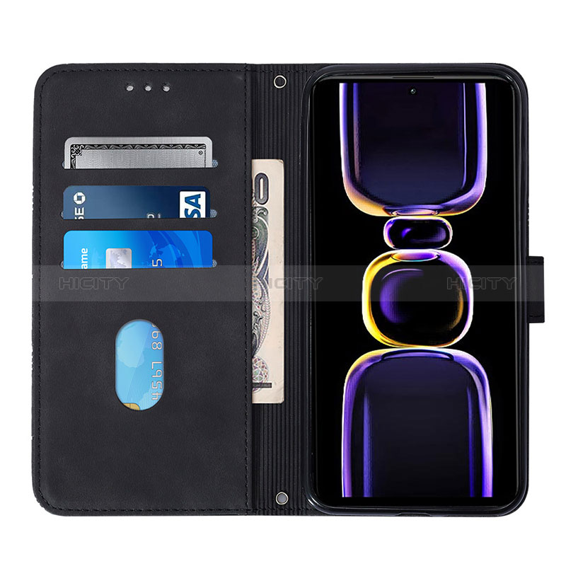 Coque Portefeuille Livre Cuir Etui Clapet YB1 pour Xiaomi Redmi K60 5G Plus