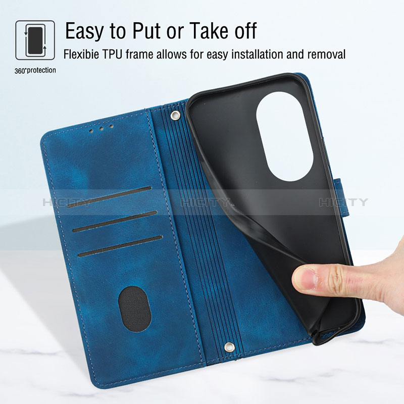 Coque Portefeuille Livre Cuir Etui Clapet YB2 pour Huawei Honor X7b Plus