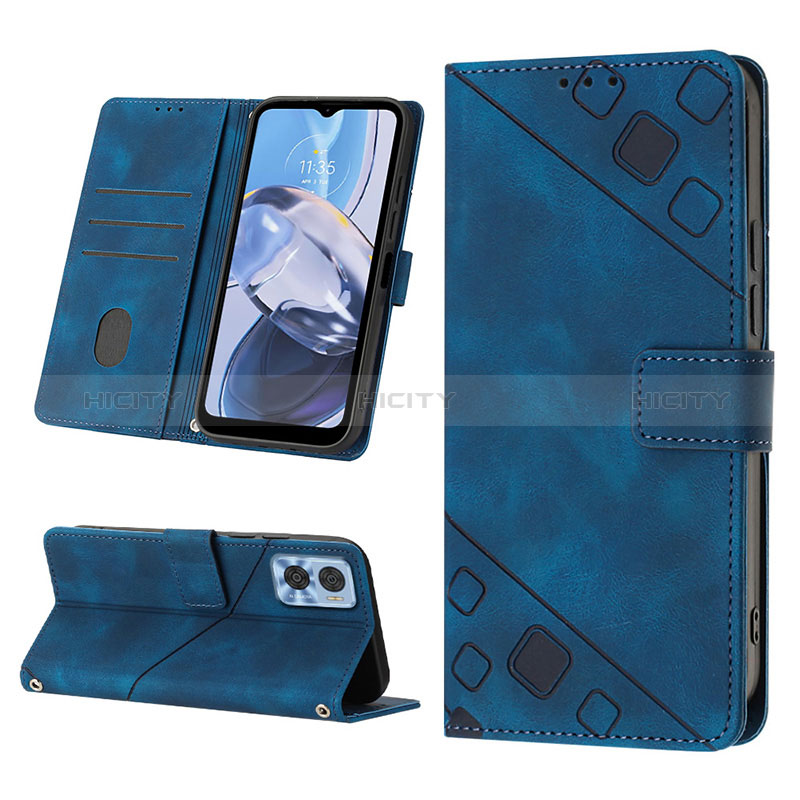 Coque Portefeuille Livre Cuir Etui Clapet YB2 pour Motorola Moto E22i Plus