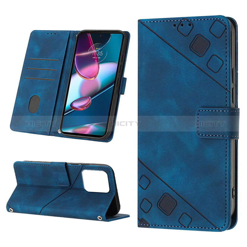 Coque Portefeuille Livre Cuir Etui Clapet YB2 pour Motorola Moto Edge 40 Pro 5G Plus