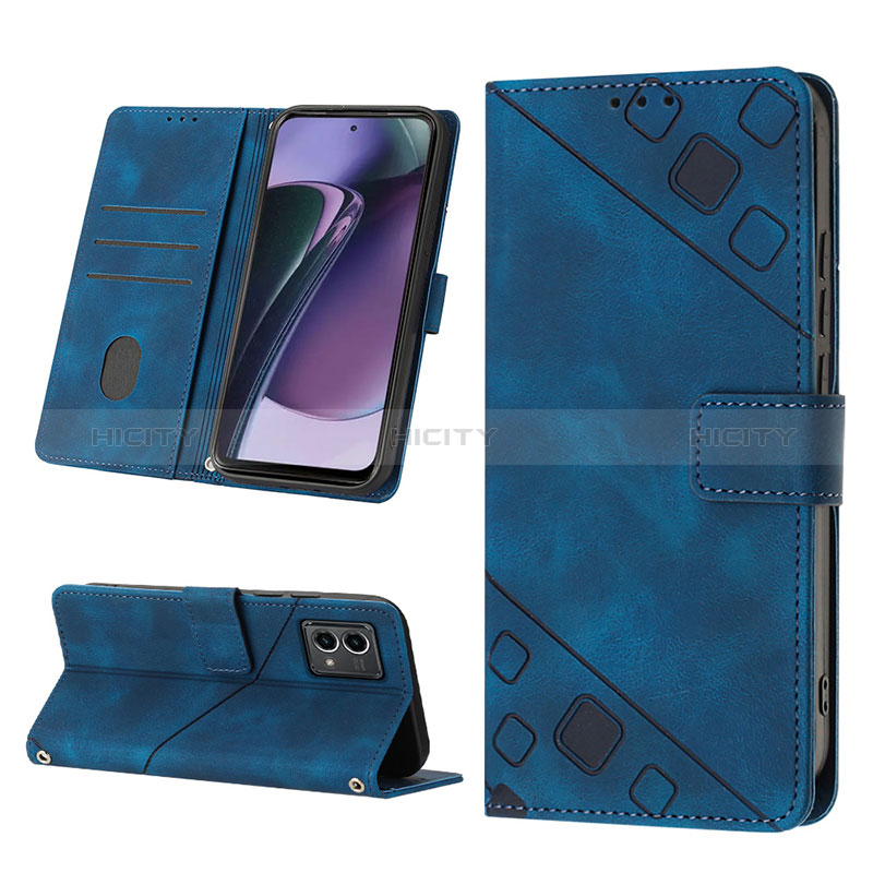 Coque Portefeuille Livre Cuir Etui Clapet YB2 pour Motorola Moto G 5G (2023) Plus