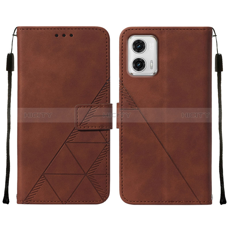 Coque Portefeuille Livre Cuir Etui Clapet YB2 pour Motorola Moto G73 5G Plus