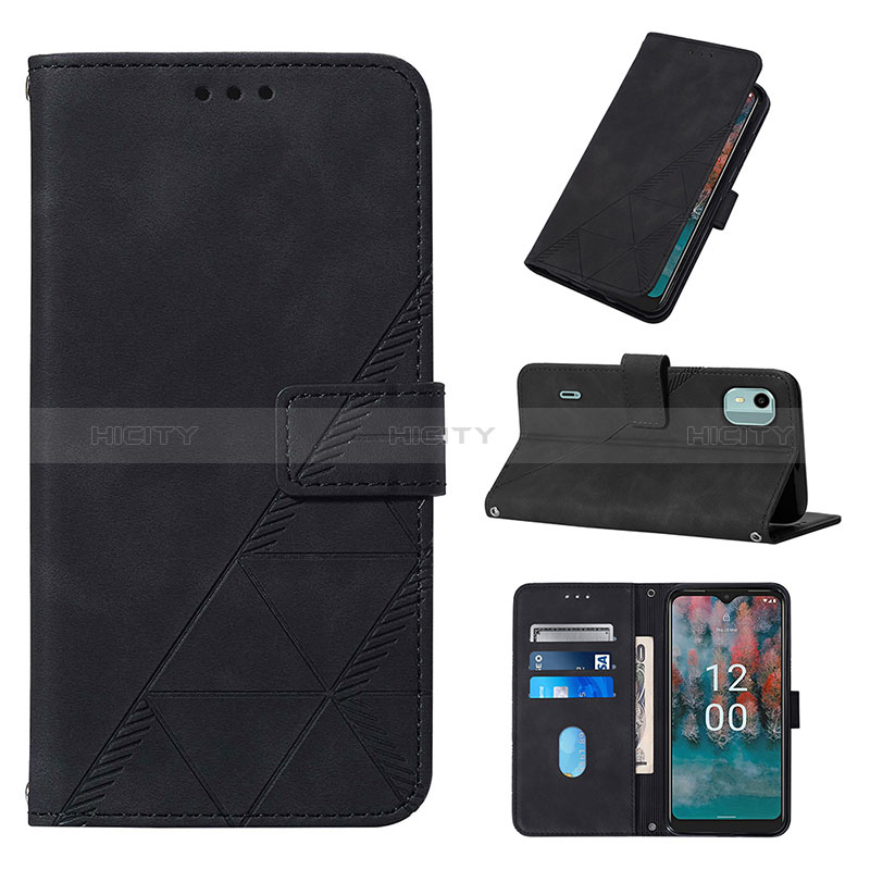 Coque Portefeuille Livre Cuir Etui Clapet YB2 pour Nokia C12 Plus