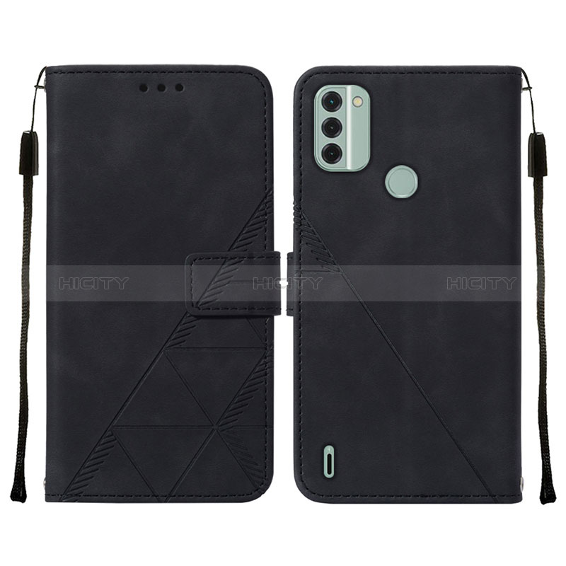 Coque Portefeuille Livre Cuir Etui Clapet YB2 pour Nokia C31 Noir Plus