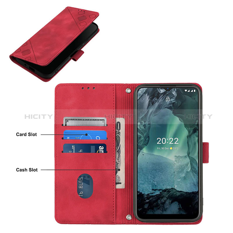 Coque Portefeuille Livre Cuir Etui Clapet YB2 pour Nokia G11 Plus