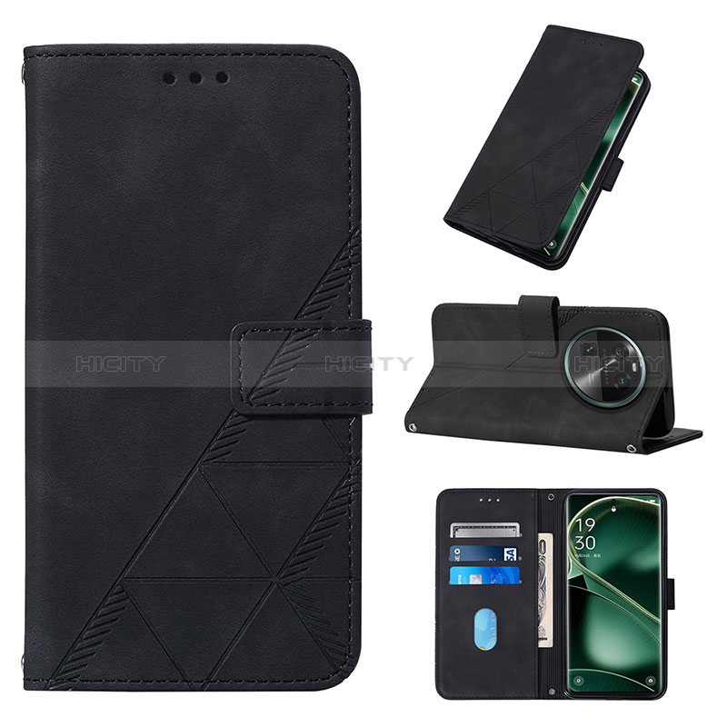 Coque Portefeuille Livre Cuir Etui Clapet YB2 pour Oppo Find X6 5G Plus