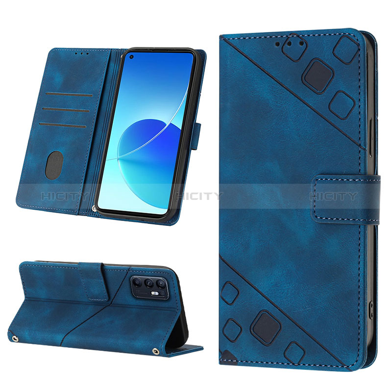 Coque Portefeuille Livre Cuir Etui Clapet YB2 pour Oppo Reno6 5G Plus