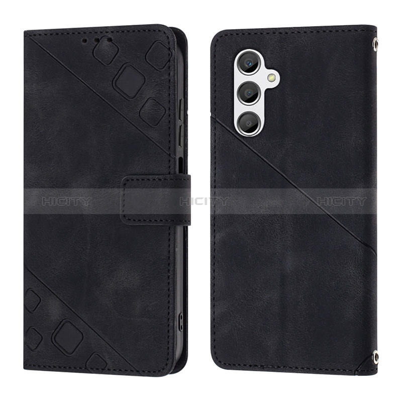 Coque Portefeuille Livre Cuir Etui Clapet YB2 pour Samsung Galaxy A24 4G Noir Plus