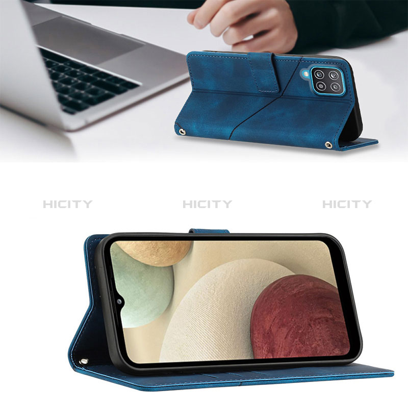 Coque Portefeuille Livre Cuir Etui Clapet YB2 pour Samsung Galaxy F12 Plus