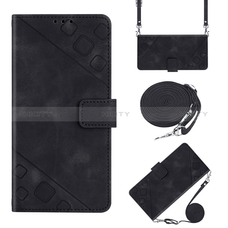 Coque Portefeuille Livre Cuir Etui Clapet YB2 pour Samsung Galaxy M04 Noir Plus