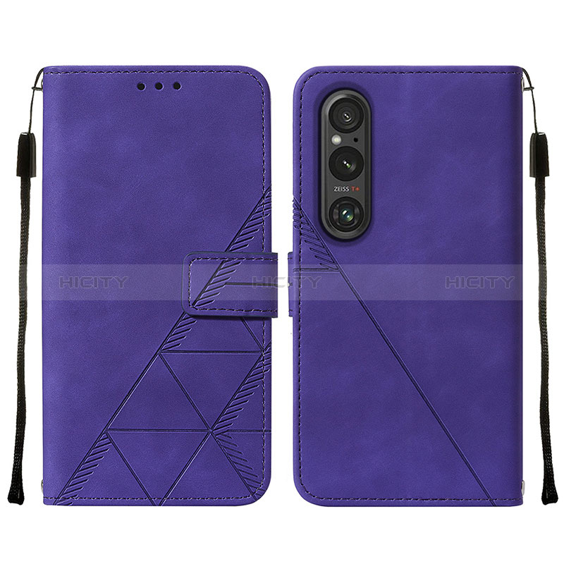 Coque Portefeuille Livre Cuir Etui Clapet YB2 pour Sony Xperia 1 V Plus