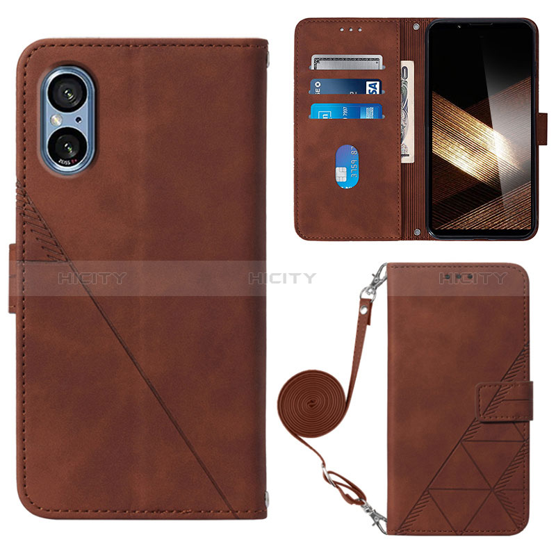 Coque Portefeuille Livre Cuir Etui Clapet YB2 pour Sony Xperia 5 V Plus