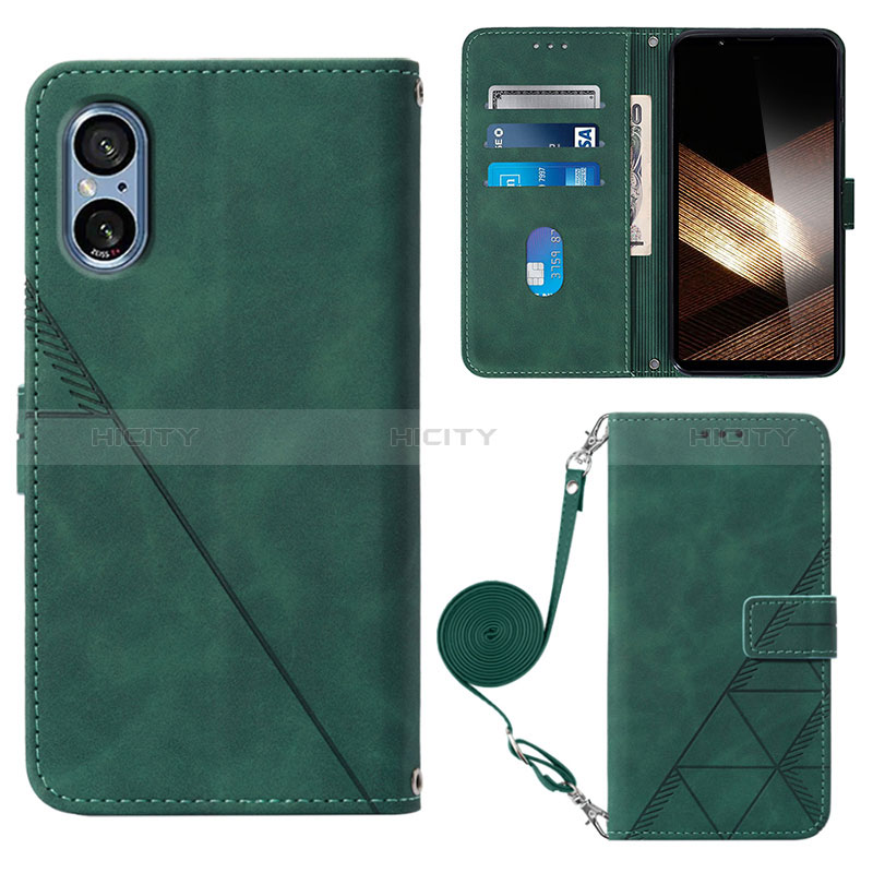 Coque Portefeuille Livre Cuir Etui Clapet YB2 pour Sony Xperia 5 V Plus