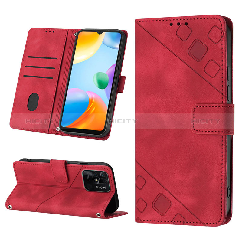 Coque Portefeuille Livre Cuir Etui Clapet YB2 pour Xiaomi Redmi 10 India Plus