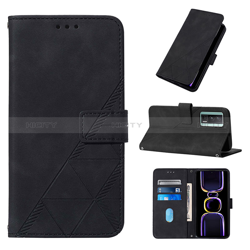 Coque Portefeuille Livre Cuir Etui Clapet YB2 pour Xiaomi Redmi K60 5G Plus