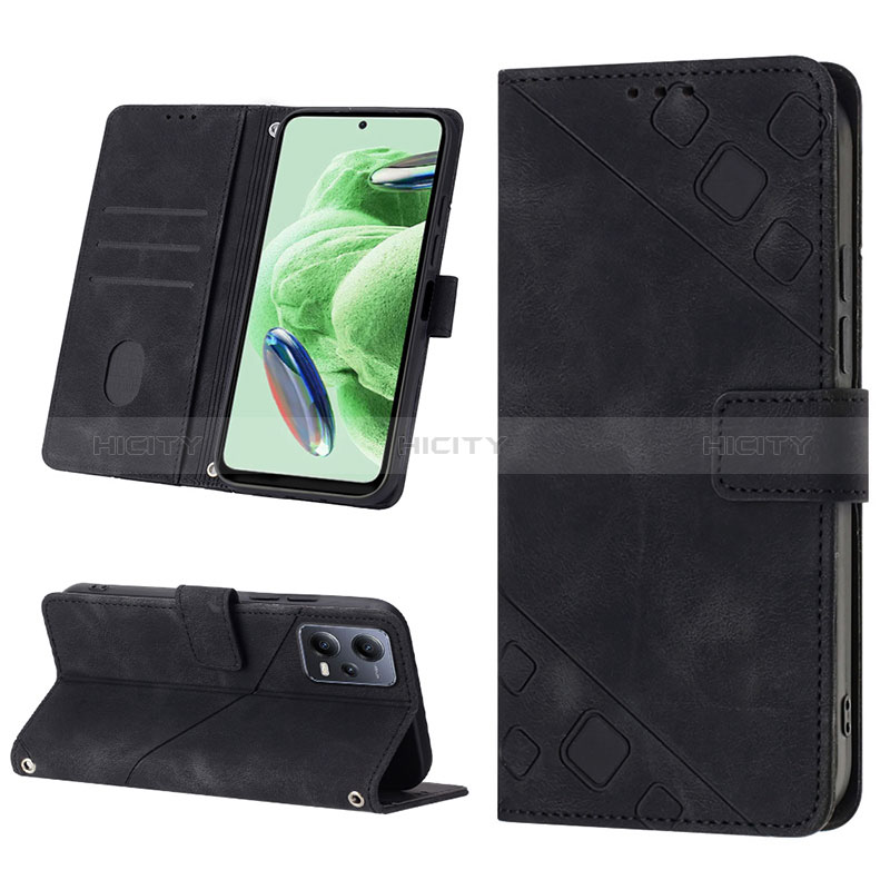 Coque Portefeuille Livre Cuir Etui Clapet YB2 pour Xiaomi Redmi Note 12 5G Plus