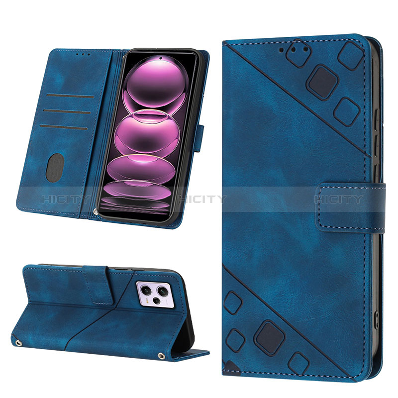 Coque Portefeuille Livre Cuir Etui Clapet YB2 pour Xiaomi Redmi Note 12 Pro 5G Plus