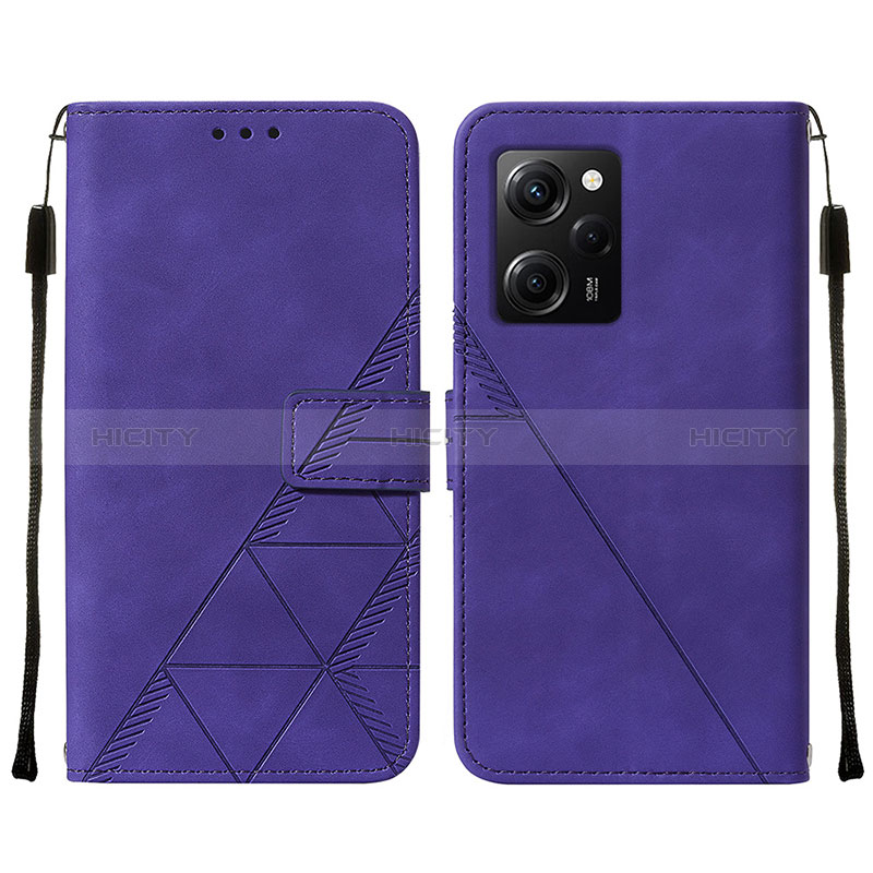 Coque Portefeuille Livre Cuir Etui Clapet YB2 pour Xiaomi Redmi Note 12 Pro Speed 5G Violet Plus