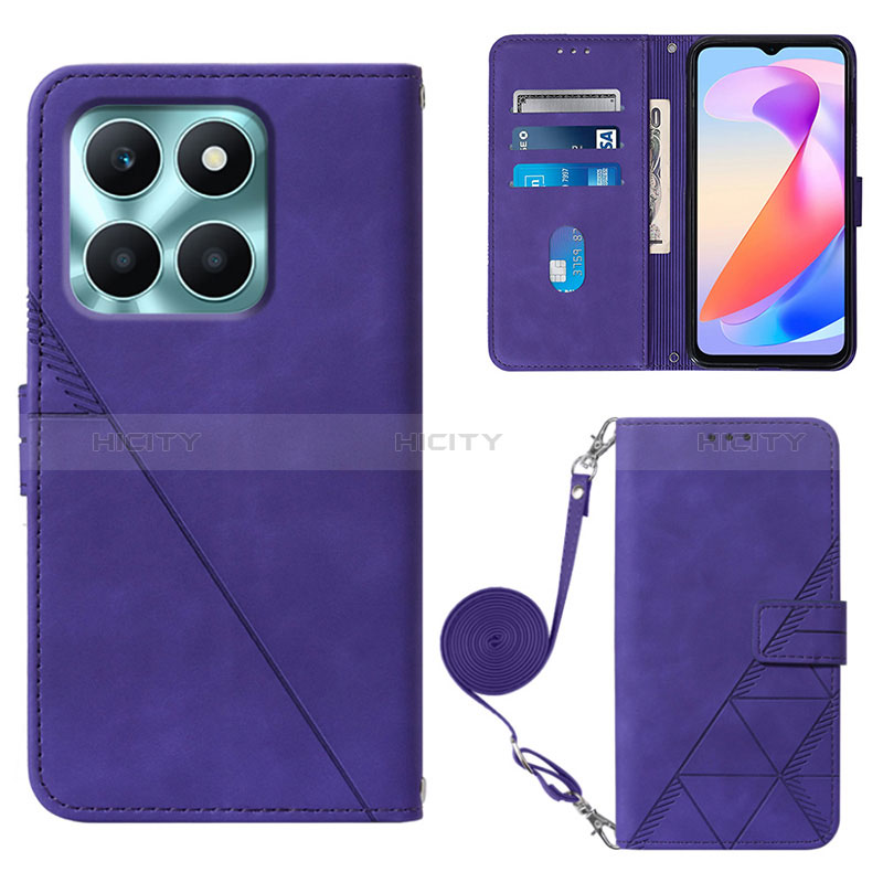 Coque Portefeuille Livre Cuir Etui Clapet YB3 pour Huawei Honor X6a Plus