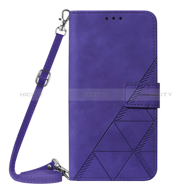 Coque Portefeuille Livre Cuir Etui Clapet YB3 pour Motorola Moto G53 5G Violet Plus