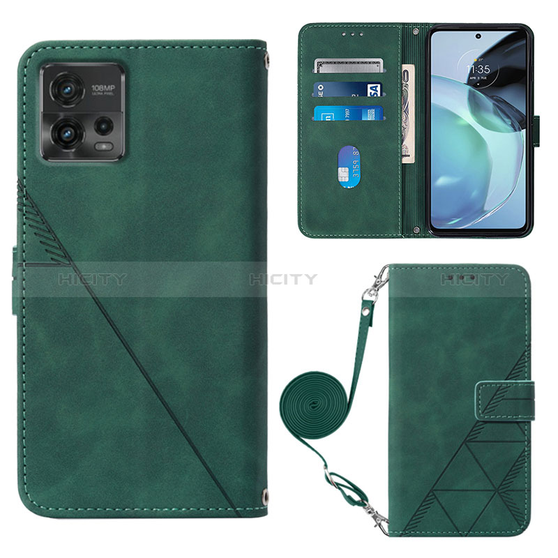 Coque Portefeuille Livre Cuir Etui Clapet YB3 pour Motorola Moto G72 Plus