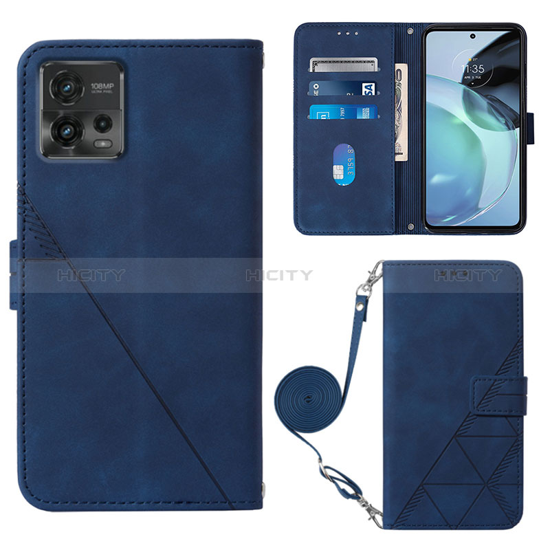 Coque Portefeuille Livre Cuir Etui Clapet YB3 pour Motorola Moto G72 Plus