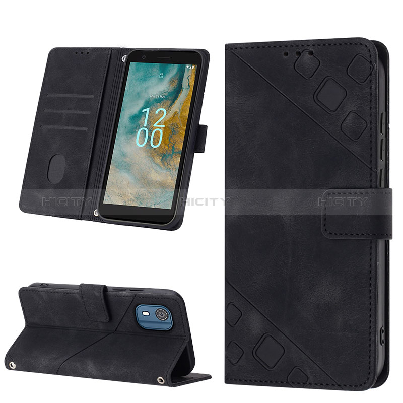 Coque Portefeuille Livre Cuir Etui Clapet YB3 pour Nokia C02 Plus