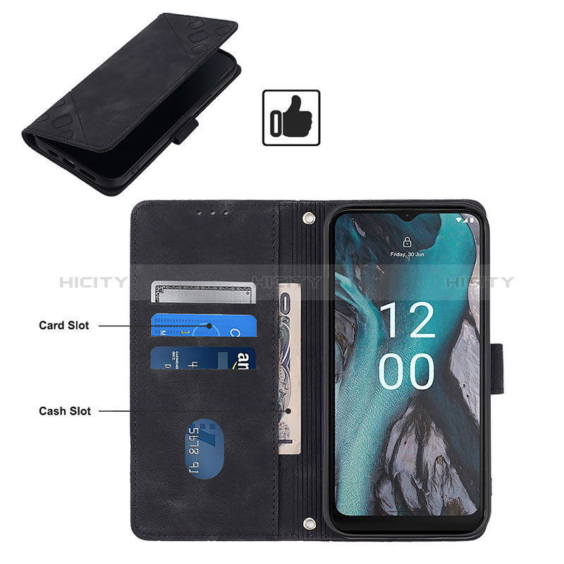 Coque Portefeuille Livre Cuir Etui Clapet YB3 pour Nokia C22 Plus