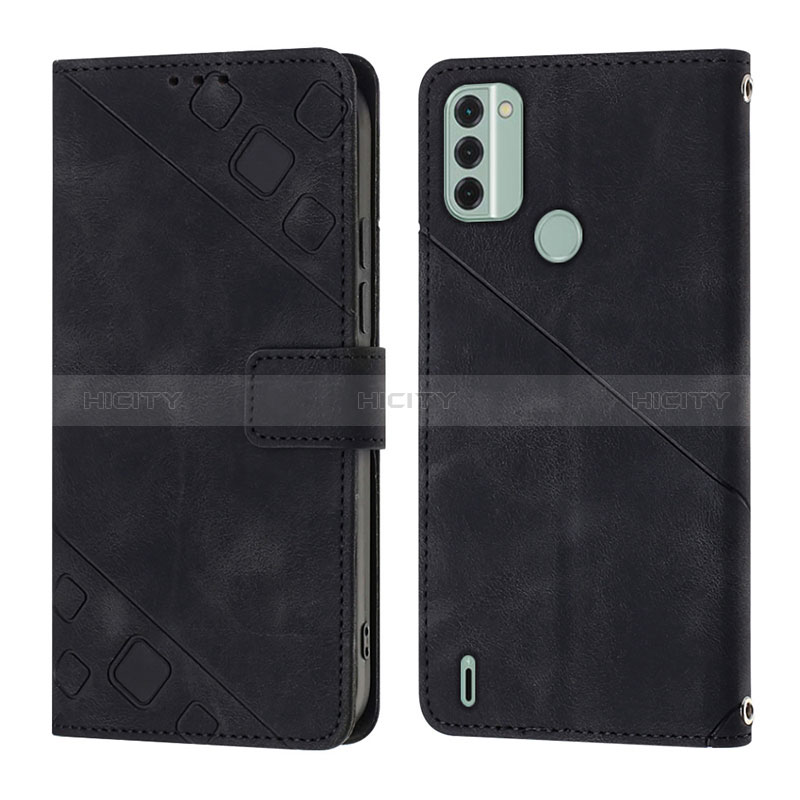 Coque Portefeuille Livre Cuir Etui Clapet YB3 pour Nokia C31 Noir Plus