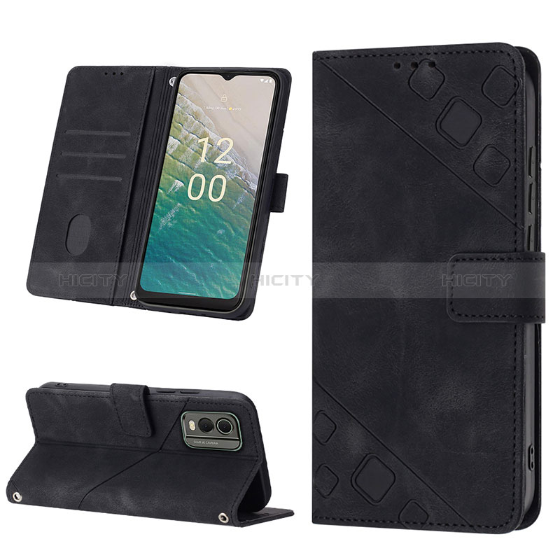 Coque Portefeuille Livre Cuir Etui Clapet YB3 pour Nokia C32 Plus