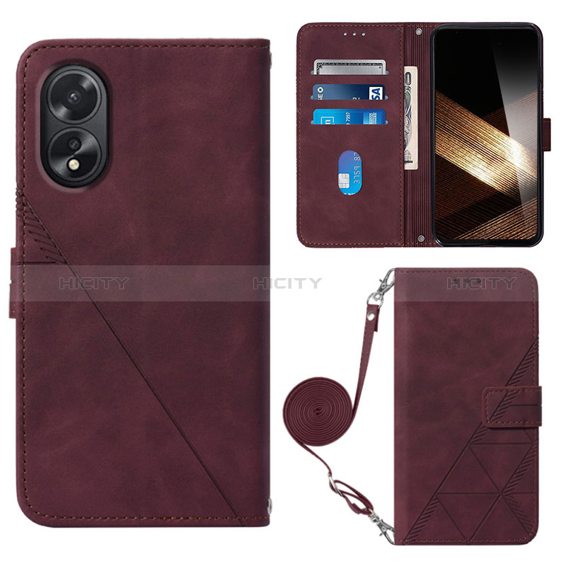 Coque Portefeuille Livre Cuir Etui Clapet YB3 pour Oppo A58 4G Plus