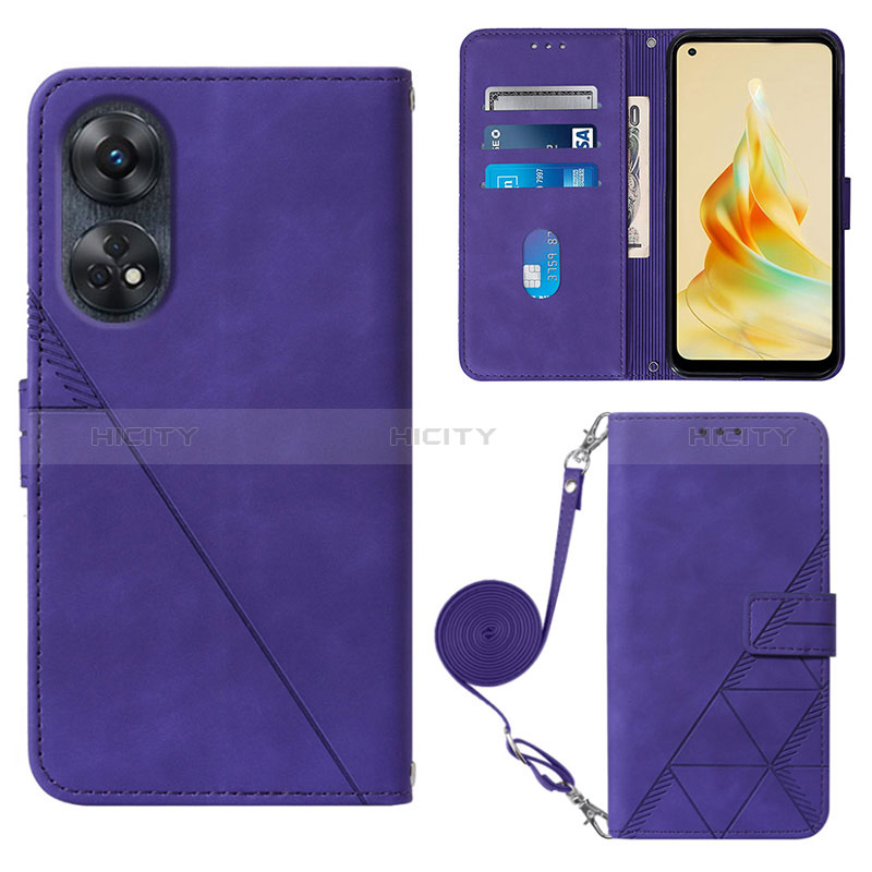 Coque Portefeuille Livre Cuir Etui Clapet YB3 pour Oppo Reno8 T 4G Plus