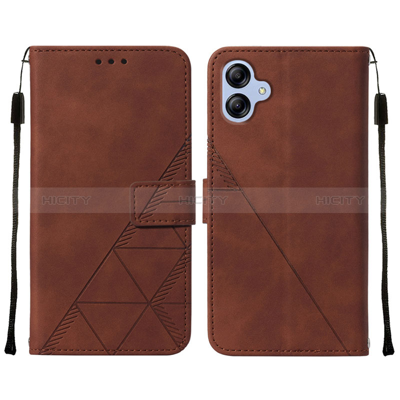 Coque Portefeuille Livre Cuir Etui Clapet YB3 pour Samsung Galaxy A04 4G Marron Plus