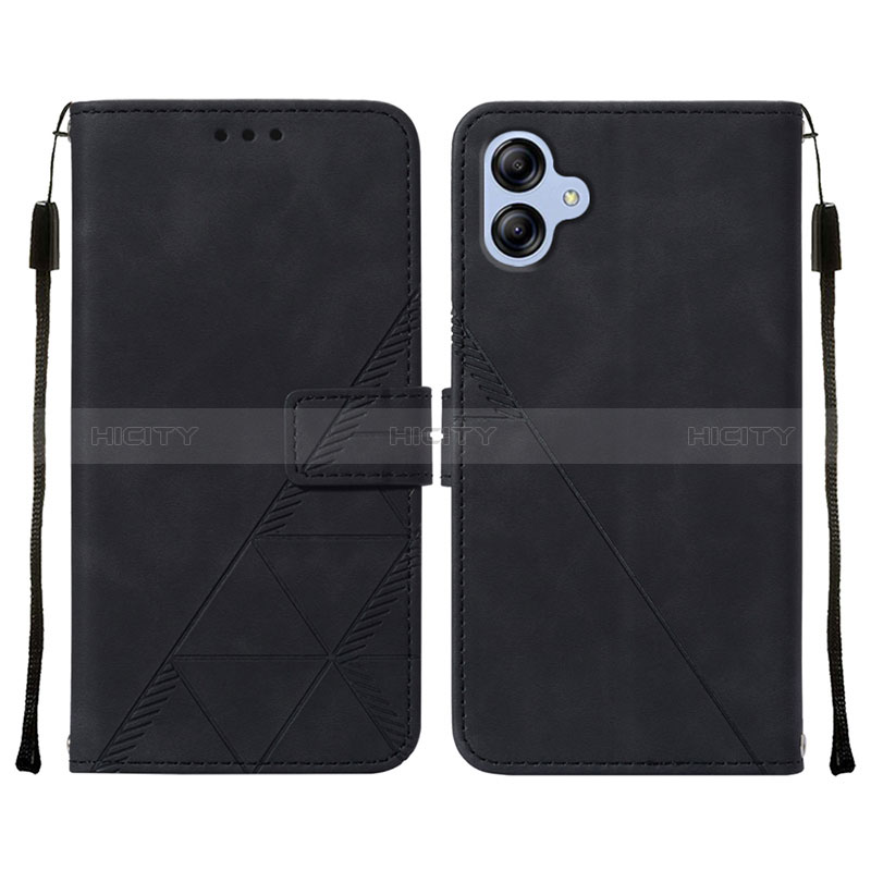 Coque Portefeuille Livre Cuir Etui Clapet YB3 pour Samsung Galaxy A04E Noir Plus