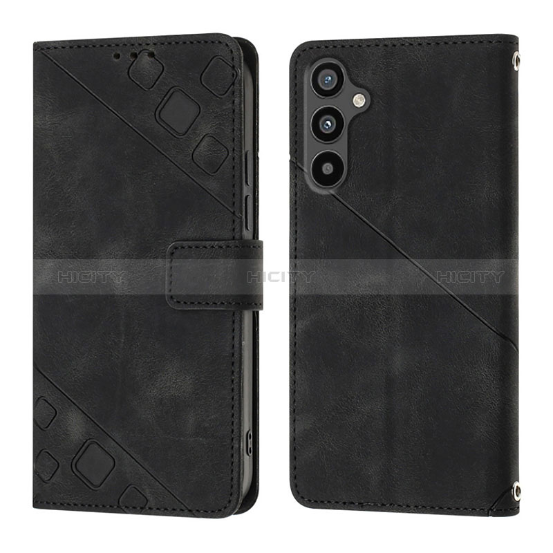 Coque Portefeuille Livre Cuir Etui Clapet YB3 pour Samsung Galaxy A34 5G Noir Plus