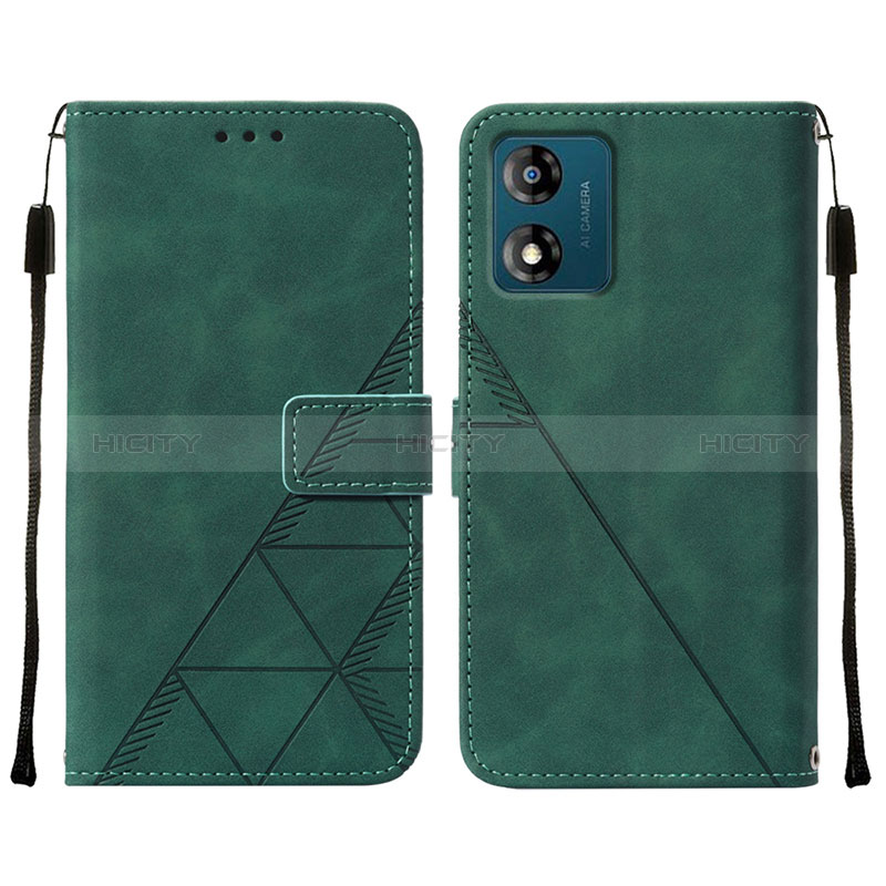 Coque Portefeuille Livre Cuir Etui Clapet YB4 pour Motorola Moto E13 Plus