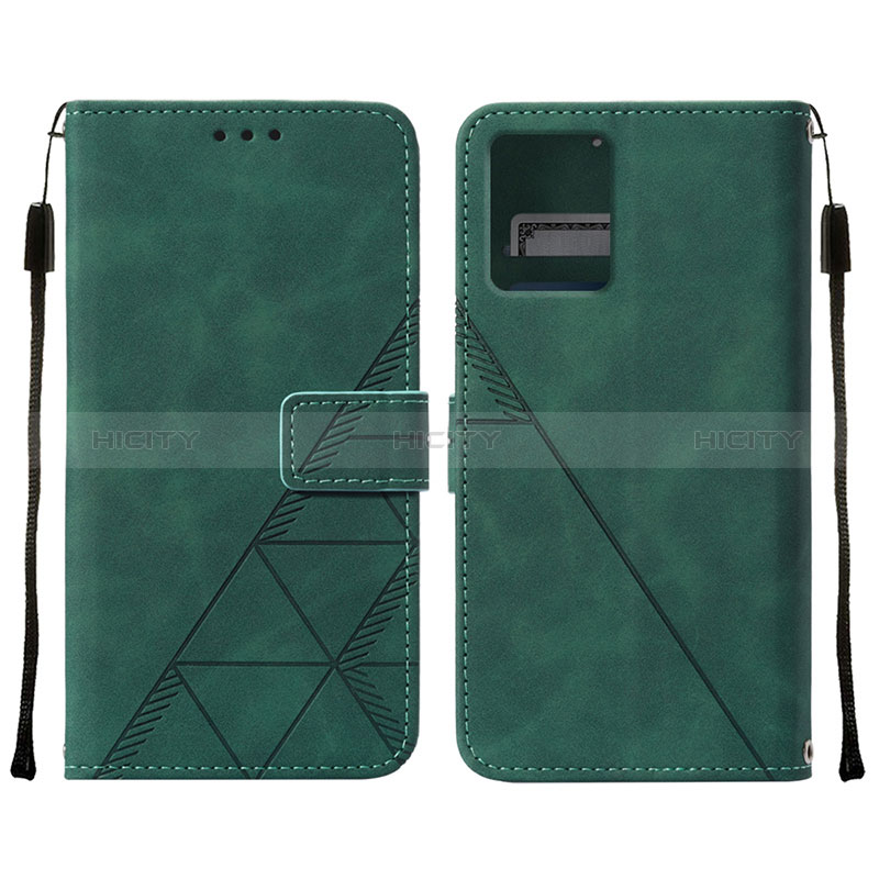 Coque Portefeuille Livre Cuir Etui Clapet YB4 pour Motorola Moto G 5G (2023) Vert Plus