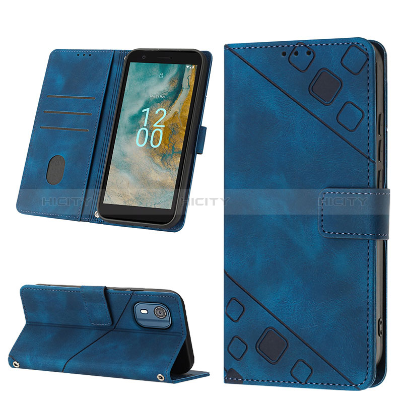 Coque Portefeuille Livre Cuir Etui Clapet YB4 pour Nokia C02 Plus