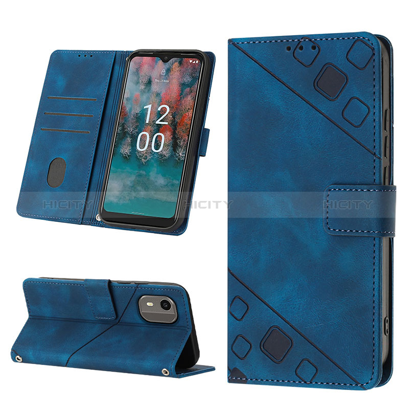 Coque Portefeuille Livre Cuir Etui Clapet YB4 pour Nokia C12 Pro Plus