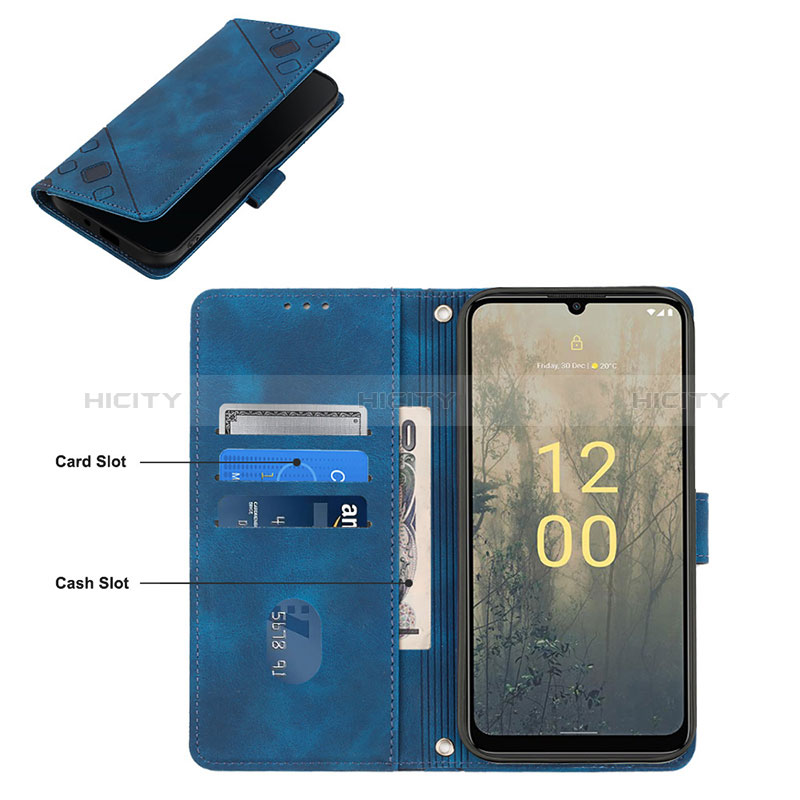 Coque Portefeuille Livre Cuir Etui Clapet YB4 pour Nokia C31 Plus