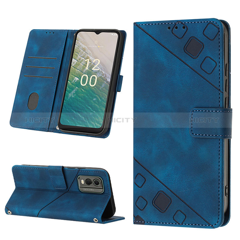 Coque Portefeuille Livre Cuir Etui Clapet YB4 pour Nokia C32 Plus