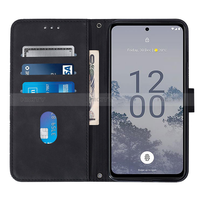 Coque Portefeuille Livre Cuir Etui Clapet YB4 pour Nokia X30 5G Plus