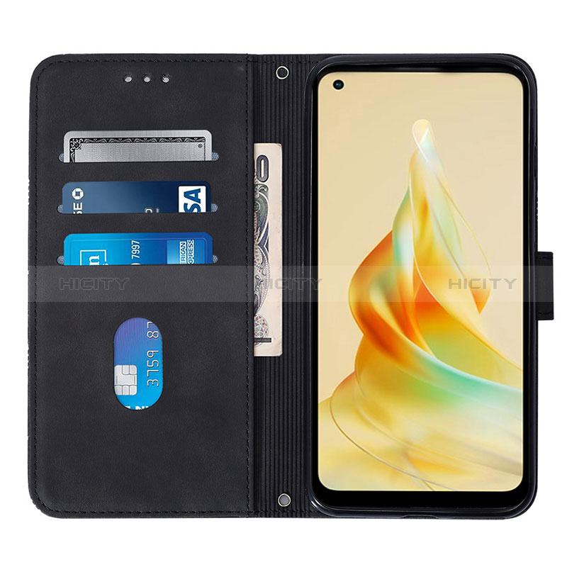 Coque Portefeuille Livre Cuir Etui Clapet YB4 pour Oppo Reno8 T 4G Plus