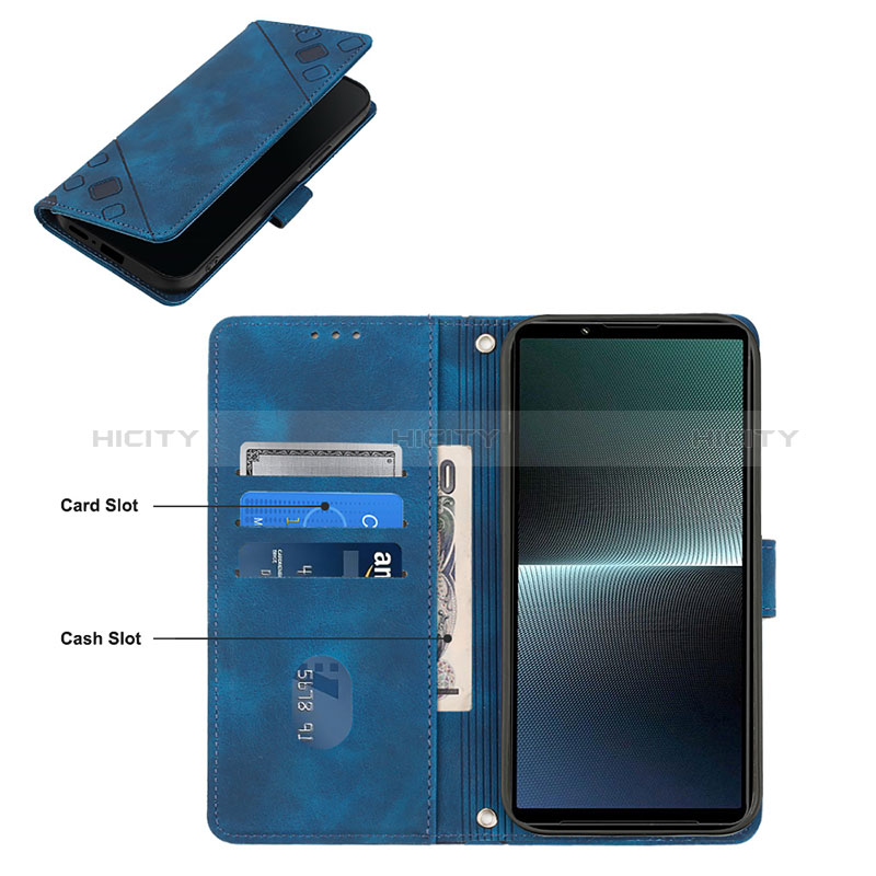 Coque Portefeuille Livre Cuir Etui Clapet YB4 pour Sony Xperia 1 V Plus