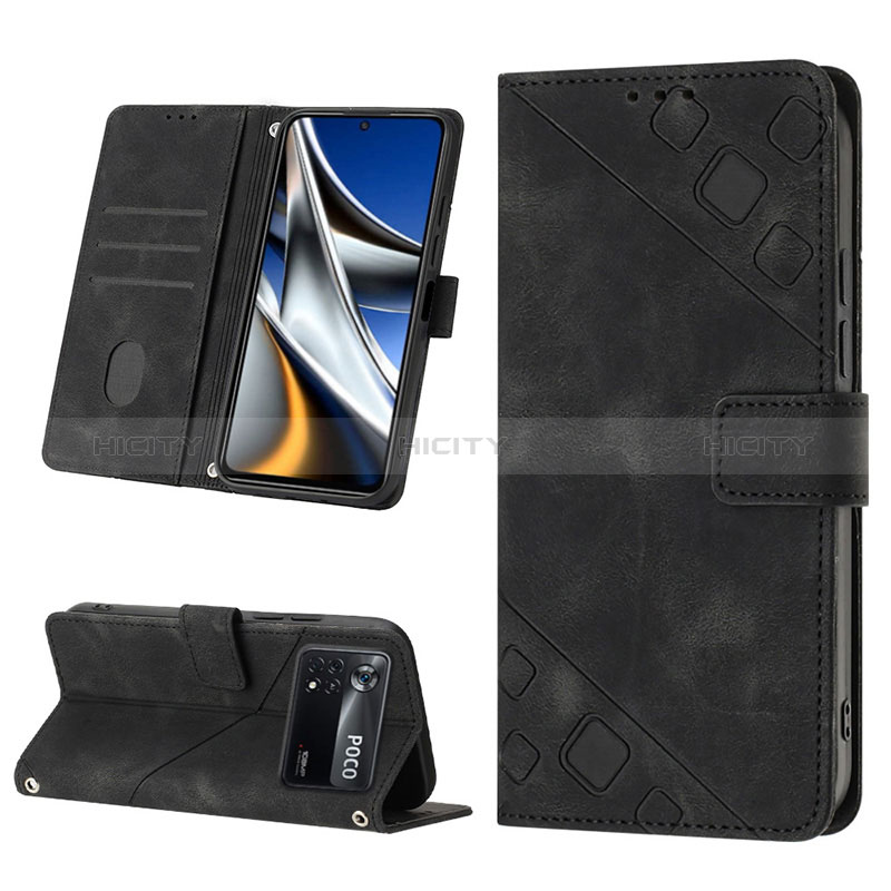 Coque Portefeuille Livre Cuir Etui Clapet YB4 pour Xiaomi Poco X4 Pro 5G Plus