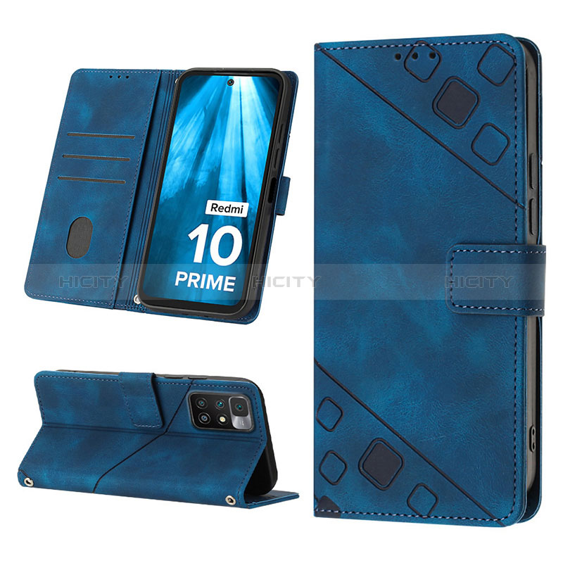 Coque Portefeuille Livre Cuir Etui Clapet YB4 pour Xiaomi Redmi 10 Prime Plus