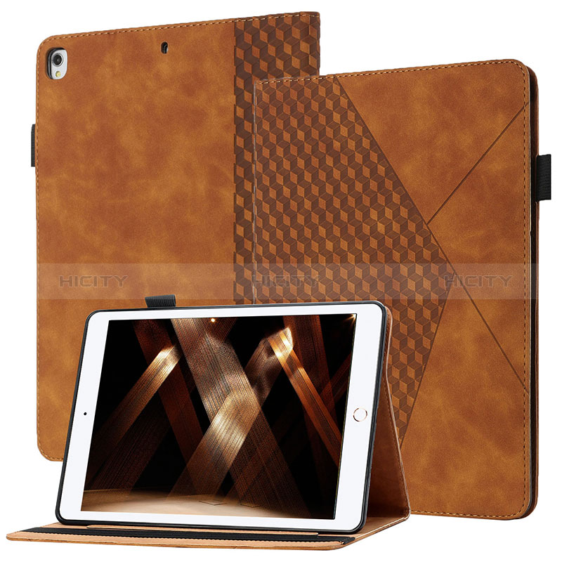 Coque Portefeuille Livre Cuir Etui Clapet YX1 pour Apple iPad 10.2 (2019) Marron Plus