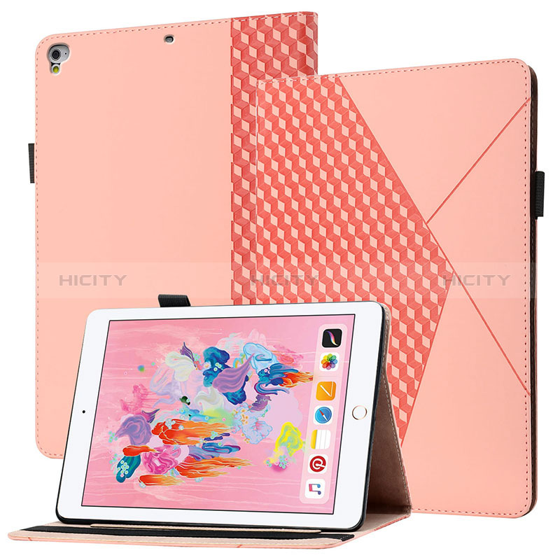 Coque Portefeuille Livre Cuir Etui Clapet YX1 pour Apple iPad Air Or Rose Plus