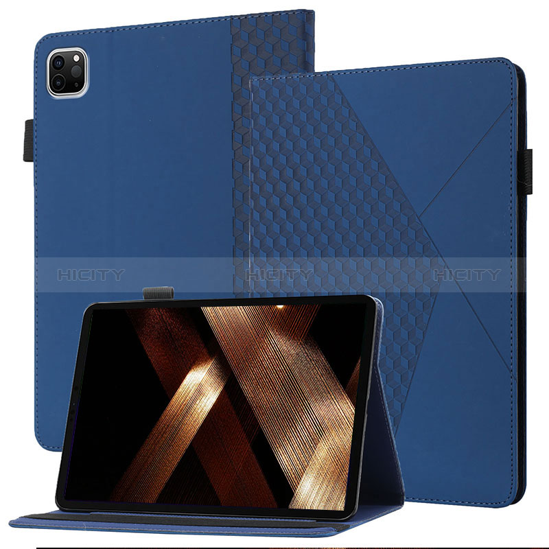 Coque Portefeuille Livre Cuir Etui Clapet YX1 pour Apple iPad Pro 11 (2022) Bleu Plus